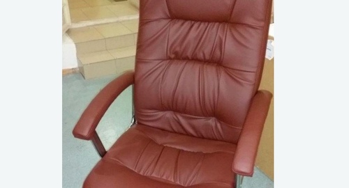Обтяжка офисного кресла. Собинка
